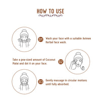 AVIMEE HERBAL Coconut Malai Cream | For Healthy Skin And Hair | 100 Ml