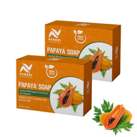 AV Herbal International Organic Papaya Face and Body Soap | Natural Papaya Herbal Soap for Glowing & Clear Skin ? Skin Brightening & Nourishing Bar (Pack Of 1)