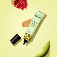 Quench Daily Defense Tinted Sunscreen SPF 50 PA+++ For Glowing Skin With Avocado & 2% Niacinamide | Blue Light Protection | Satin-Matte Finish | Made In Korea, Normal Skin (Deep, 15Ml)