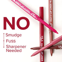 Mila Beauté Pout it Lip Liner Set of 12 I Highly Pigmented, Long Lasting & Non Drying Formula Enriched with Squalene I Smooth and Precise Application | Matte Lip Liner Suitable for Indian Skin Tones