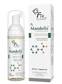 Fixderma 2% Salicylic Acid Mandefix Foaming Cleanser for Men & Women | Nondrying Cleanser, Exfoliator, Reduces Skin Ageing | Salicylic Acid Face Wash for Sensitive and Acne Prone Skin - 50ml