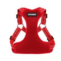 Best Pet Supplies Voyager Adjustable Dog Harness with Reflective Stripes for Walking, Jogging, Heavy-Duty Full Body No Pull Vest with Leash D-Ring, Breathable All-Weather - Harness (Red), L Harness (Red) L (Chest: 20 - 25