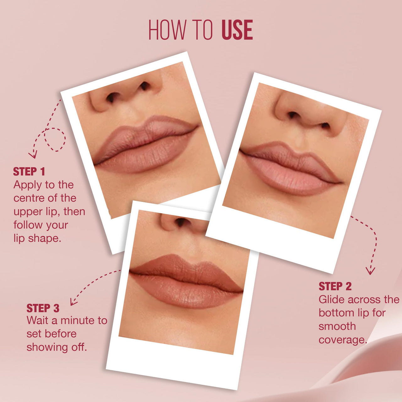 Hilary Rhoda Matte About You Lipstick | Long Lasting & Highly Pigmented Lipstick | Glides Smoothly | Matte Finish | One Stroke Application | Cruelty-Free & Vegan - 3g (Bombshell - Shade 05)