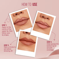 Hilary Rhoda Matte About You Lipstick | Long Lasting & Highly Pigmented Lipstick | Glides Smoothly | Matte Finish | One Stroke Application | Cruelty-Free & Vegan - 3g (Bombshell - Shade 05)