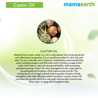 Mamaearth 100% Pure Castor Oil, Cold Pressed, To Support Hair Growth, Good Skin And Strong Nails, 150 Ml