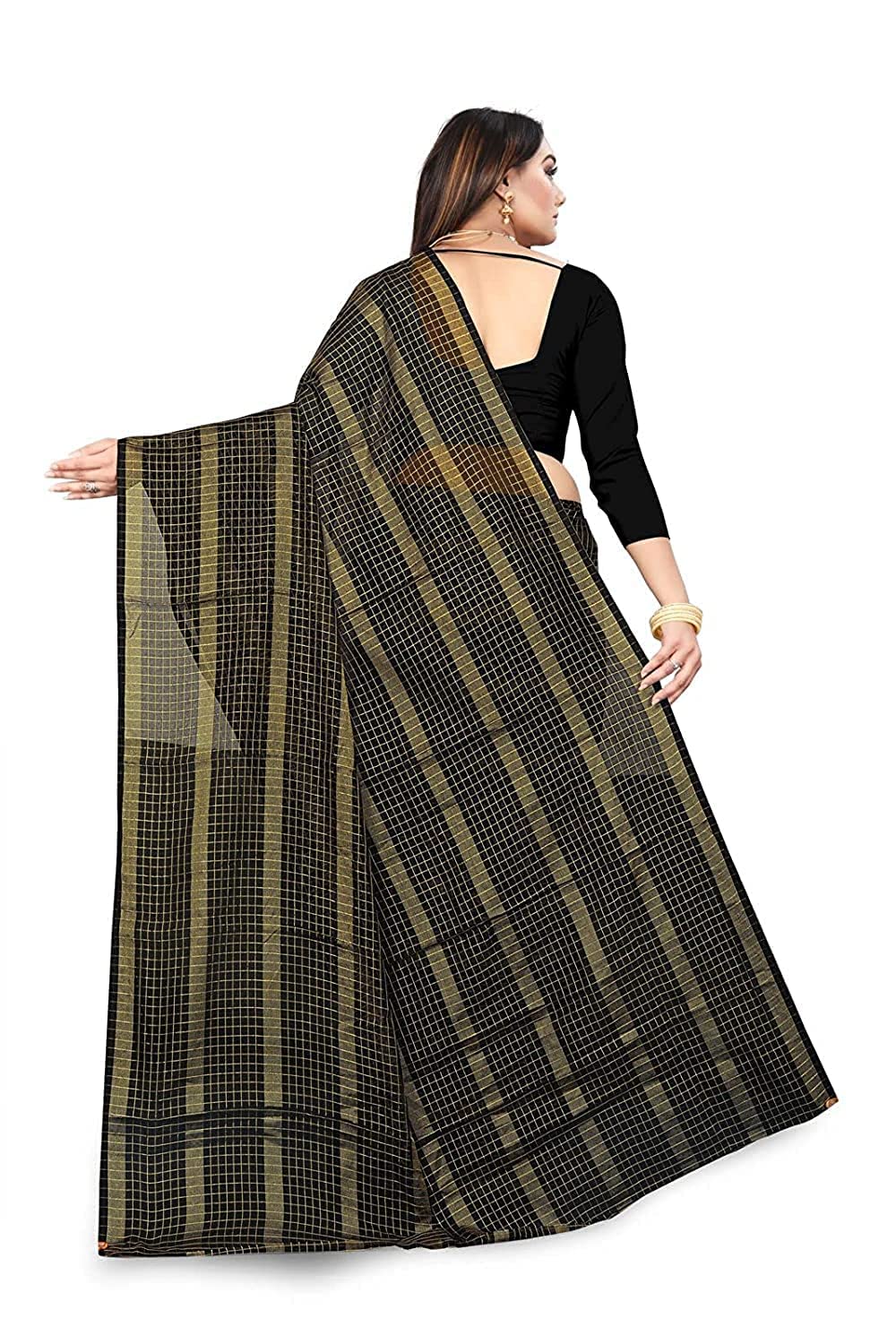 Amazon Brand - Anarva Soft Heavy & Cotton Silk Sarees for women, Beautiful saree free size with unstitched Blouse Piece
