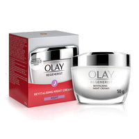 Olay Day Cream Total Effects 7 in 1, Anti-Ageing Moisturiser, 20g & Olay Night Cream Regenerist Deep Hydration Light Cream, 50g