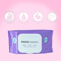 FACES Fresh Clean Glow Makeup Remover Wipes (30 Count)
