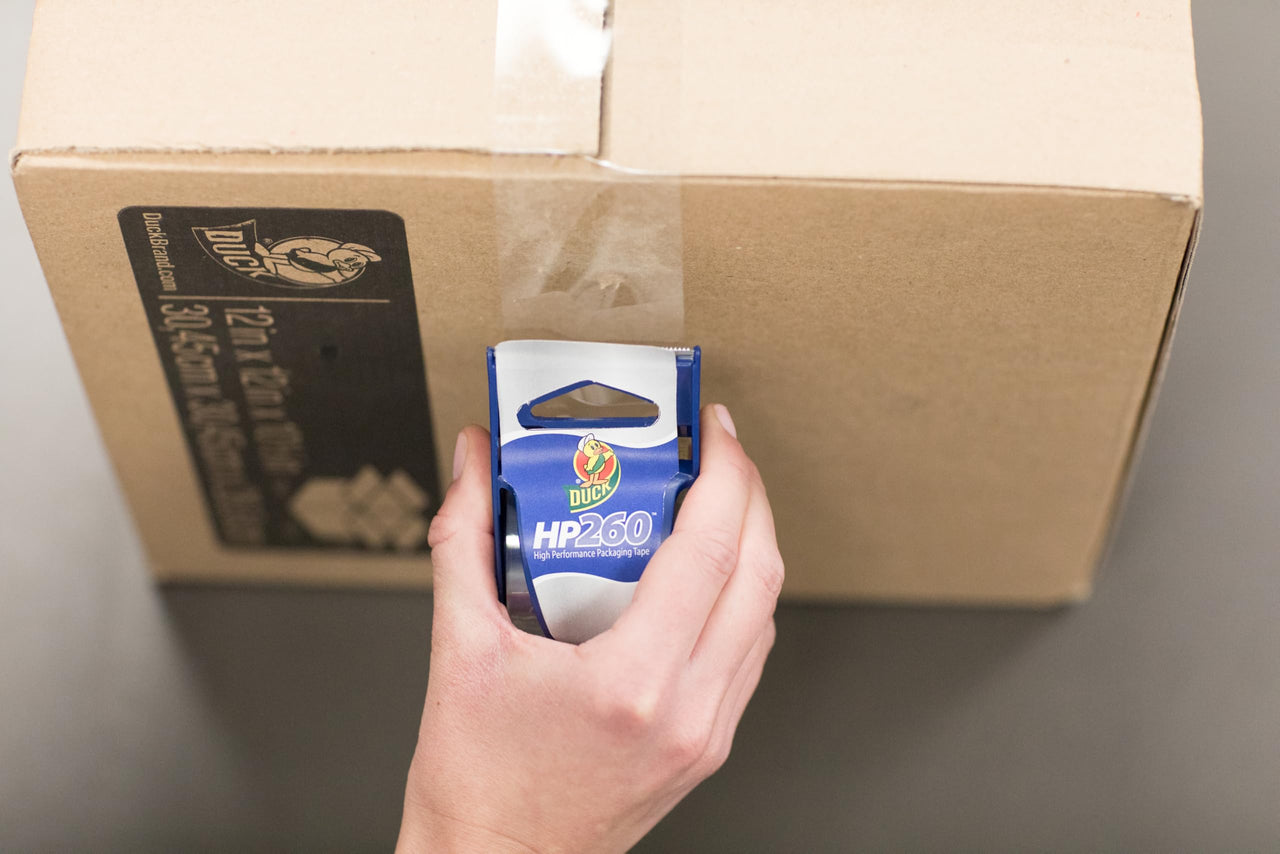 Duck Brand HP260 High Performance Packaging Tape with Dispenser, 1.88 Inches x 22.2 Yards, Clear (920352)