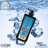 Gatsby Japan Refresh Body Shower Gel, Masculine, Blue, 600 ml