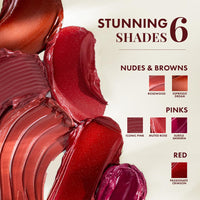 mCaffeine Shades Velvet Blur Matte Liquid Lipstick | 12 Hrs Intense Stay | Lightweight & Non-drying, Blurs Lip Creases | Transferproof & Smudgeproof | Lipstick for Women | 4 ml - Passionate Crimson