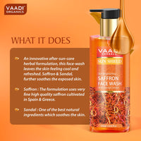 Vaadi Herbals Pvt Ltd Skin Whitening Saffron Face Wash With Sandal Extract, 250 ml
