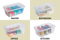 Rubbermaid Cleverstore Under the Bed 70 Qt Wheeled 2-Pack, Clear Storage Bins with Latching Lids, Stackable, BPA-Free, Made in USA Under the Bed - 2 Pack