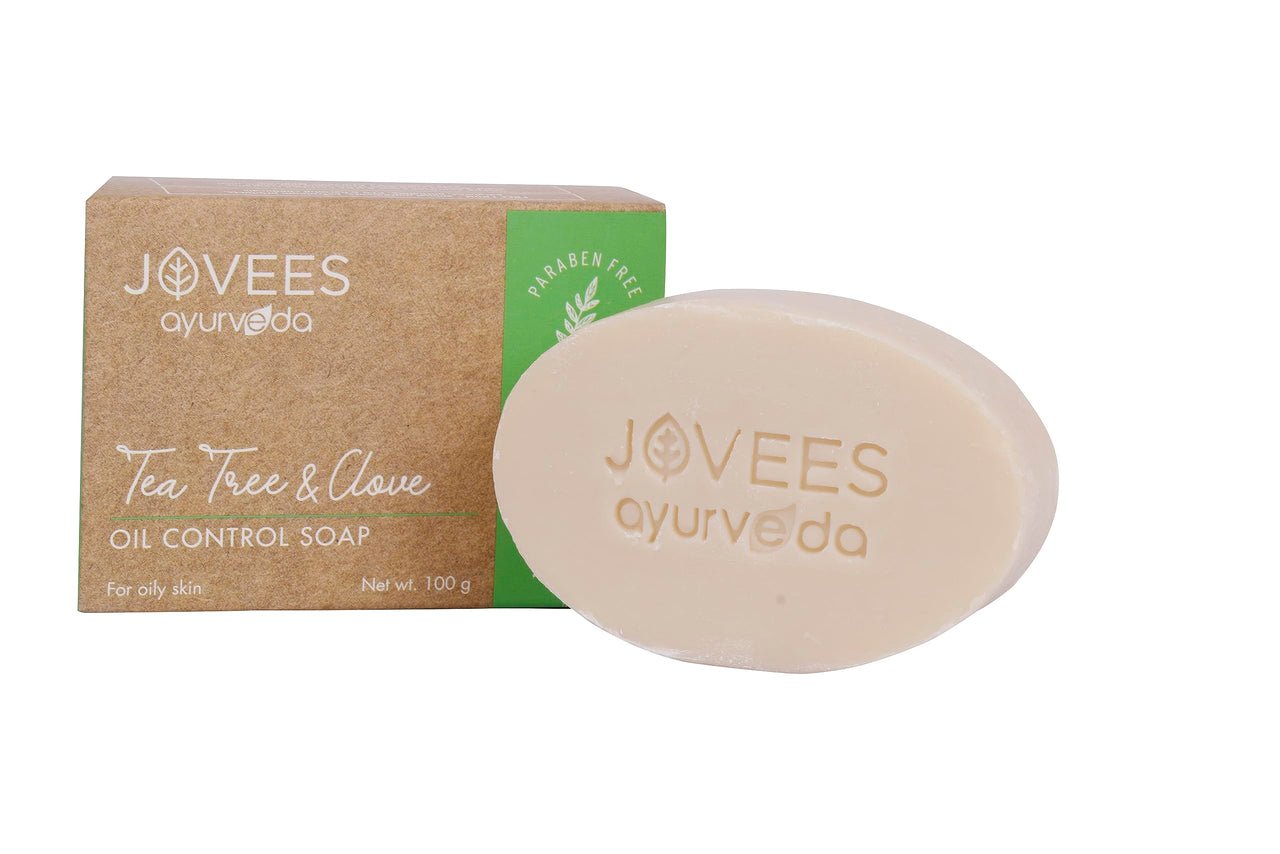 Jovees Herbal Tea Tree & Clove Oil Control Soap 100G (Pack of 2)
