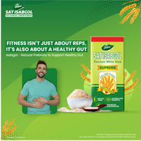 DABUR Sat Isabgol (Psyllium Husk) - 45 grams + Free 15 grams|Rich In Fiber|Effective Relief From Constipation & Bloating|Promotes Bowel Health|Non Habit Forming|100% Ayurvedic,Flake