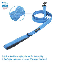 Voyager Step-in Air All Weather Mesh Harness and Reflective Dog 5 ft Leash Combo with Neoprene Handle,for Small,Medium andLarge Breed Puppies by Best Pet Supplies - Set (Baby Blue), XS, 207S-BBW-BB-XS