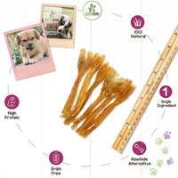 Nature Gnaws Mixed Beef Tendons & Paddywack for Dogs - Premium Natural Beef Dental Bones - Long Lasting Tasty Dog Chew Treats - Puppy Training Reward 8 Ounce (Pack of 1)