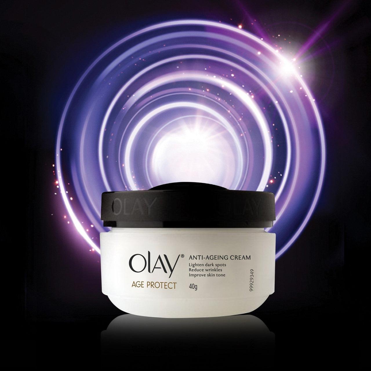 Olay Age Protect Anti-Ageing Cream | Lightens Dark Spots and Reduces Wrinkles | Normal, Oily, Dry, Combination Skin | 40g