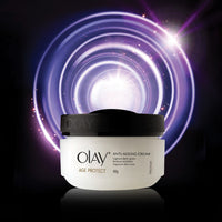 Olay Age Protect Anti-Ageing Cream | Lightens Dark Spots and Reduces Wrinkles | Normal, Oily, Dry, Combination Skin | 40g