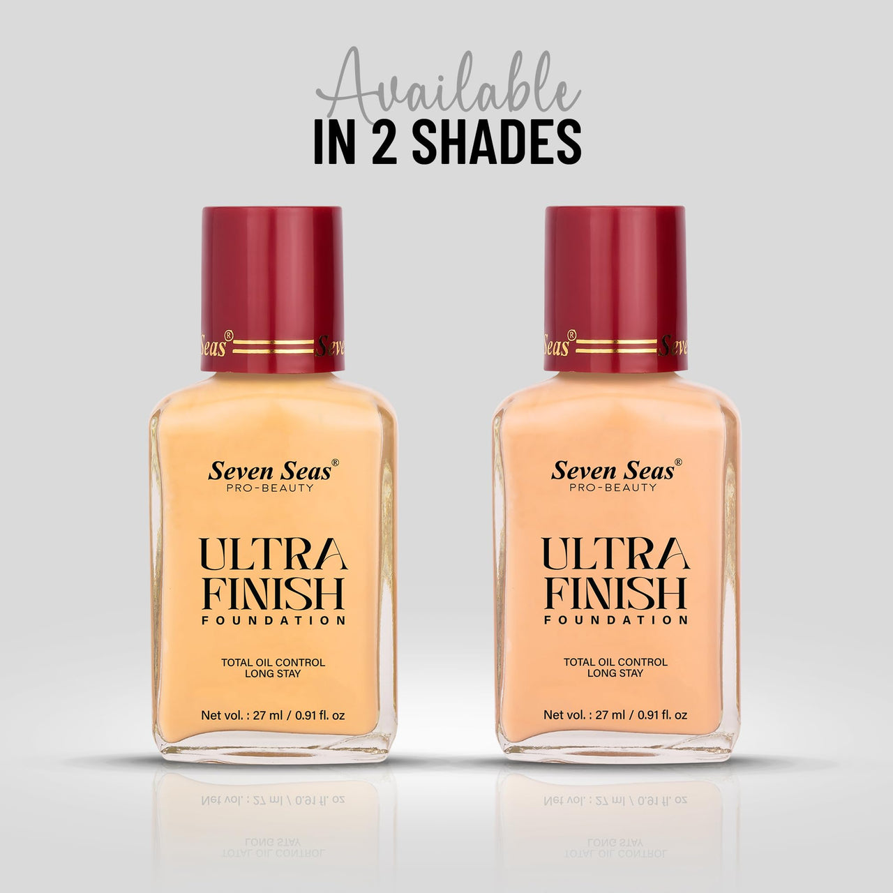 Seven Seas Total Oil Control Long Stay Ultra Finish Foundation (Natural, 27ML)