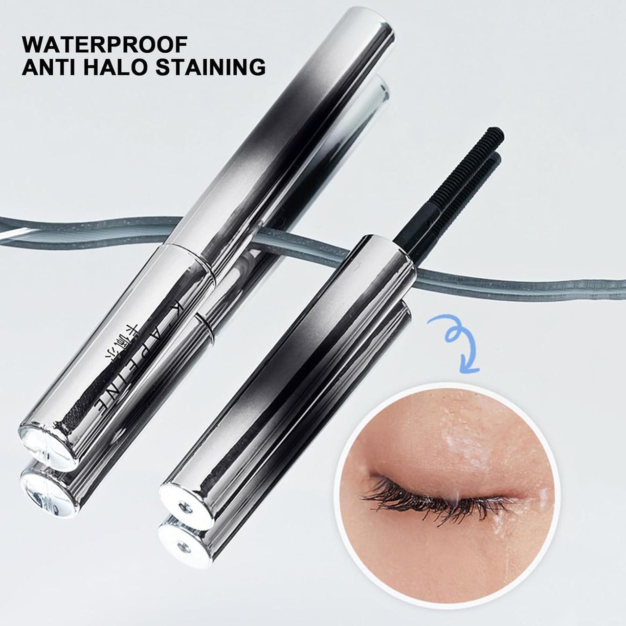 Luxenwell 3D Curling Eyelash Mascara | Lash Extension Safe Makeup Long Lasting Waterproof Iron Mascara For Thickening Softer Fuller Lashes