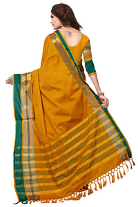 SAREE MALL Women's  Cotton Silk Saree with blouse piece (8AURA8001-parent)