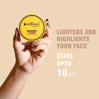 Shryoan Banana Luxury Loose Powder|Oil Control Banana Loose Powder | Make Up Setting Loose Powder| Long-lasting Coverage Reduces Shine (Pack of 1)