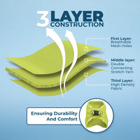 Voyager Step-in Air Dog Harness - All Weather Mesh Step in Vest Harness for Small and Medium Dogs and Cats by Best Pet Supplies - Harness (Lime Green), M (Chest: 16-18