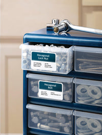 Avery Durable White Cover Up ID Labels for Laser Printers, 2