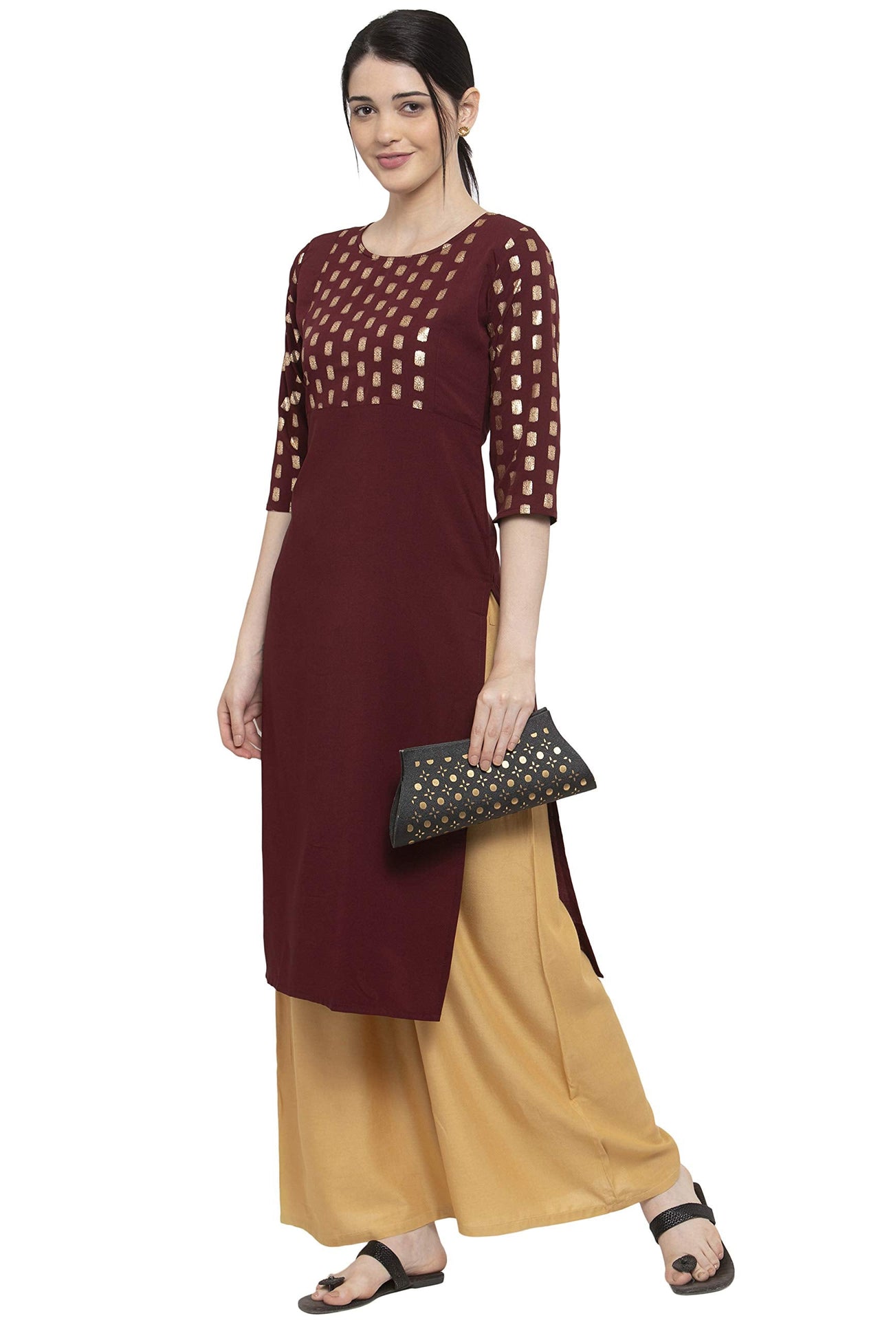 ALC Creation Women's  Crepe Skinny Kurta