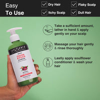 Soulflower Biotin Onion Sulphate Free Shampoo | For Hair Growth, Anti Hair Fall, Strong roots with Keratin, Argan Oil, Green Tea, Shikakai & Reetha for Men & Women for All Hair | 300ml (Pack of 1)