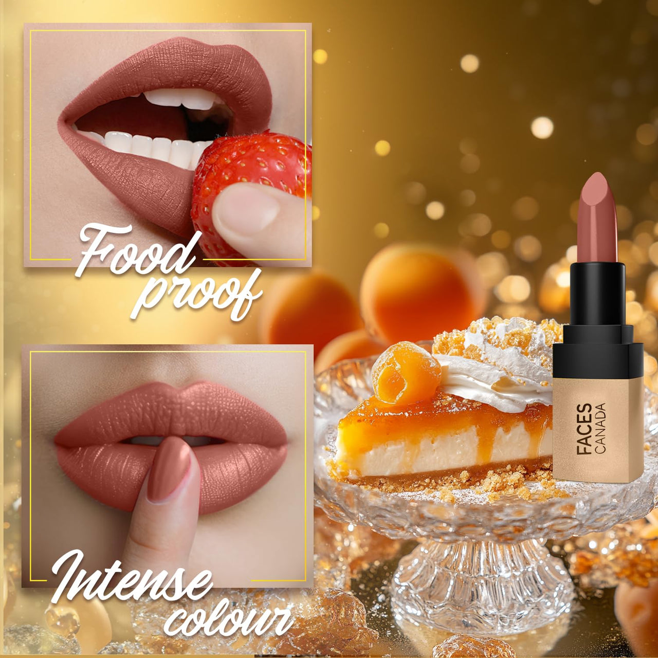 FACES CANADA Comfy Matte Velvet Touch Lipstick - Apricot Jam 15, 4.2g | Velvety Matte Finish | 8HR Longstay | Intense Colour | Hydrating Lips | Smooth Application