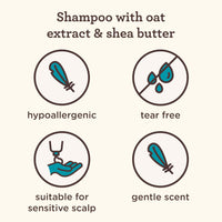 Aveeno Baby Kids Curly Hair Shampoo With Oat Extract & Shea Butter 12 Fl Oz, 1 Count