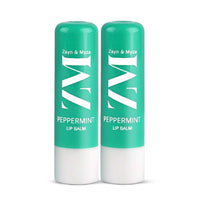 ZM Zayn & Myza Peppermint Lip Balm For Smile-ready Lips | with SPF Protection | Goodness of Almond Oil & Vitamin E | Moisturizes & Repairs Dry Lips, (4.5gm x 2) (Pack of 2)