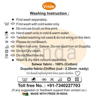 Vrnda Women's  Readymade Casual Cotton Printed Patiala and Dupatta Set (Office Wear (Free size)