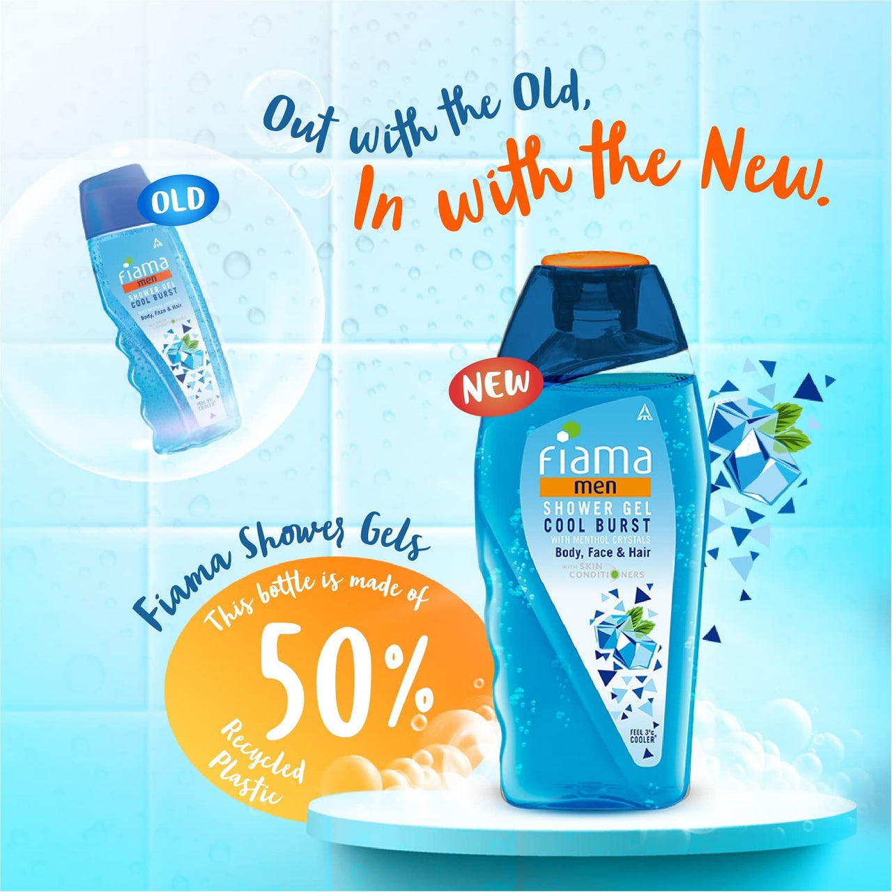 Fiama Men Cool Burst Shower Gel, 250ml