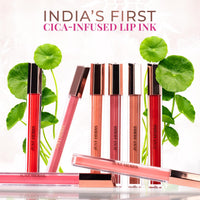 Just Herbs Lip Ink Lipstick Cica Infused Transfer Proof Long Lasting Plant Powered Lipstick for Women 2 ml (Velvet Taupe)