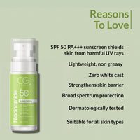 OG BEAUTY SCIENCE SPF 50 PA+++ Sunscreen with Niacinamide & Cica-Dermatologically Tested - Broad Spectrum Pack of 3 | 150 ML
