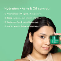 Asaya Barrier+ Oil-Free Moisturizer | Niacinamide, Hyaluronic Acid & Ceramides | With Dendriclear™ for Acne-Prone Skin | Fights Active Acne & Prevents Breakouts | Strengthens Skin Barrier | Lightweight, Non-Greasy & Hydrating | Cica for Soothing & Oil Con