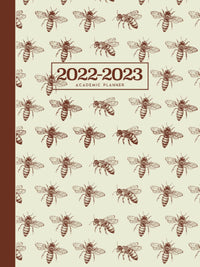 2022-2023 Large Academic Planner | Classic Bumble Bees On Cream: July 2022 - June 2023 Weekly & Monthly Calendar for School, Home, Work - Agenda, ... Federal Holidays, Goals, Lists, Vision Board)