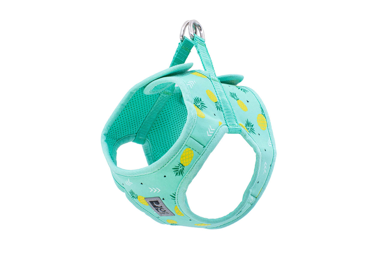 RC Pet Products Cirque Soft Walking Step-in Dog Harness, Pineapple Parade, Small