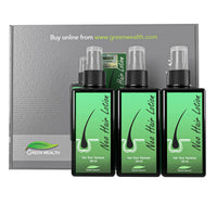 Green Wealth Neo Hair Lotion, 120 ml, Hair Regrowth Treatment, Vitamin B For Hair Growth, Strengthens Damaged Hair Loss And Revitalizes Scalp Hair Care Pack of 3