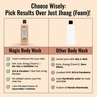 Ghar Soaps Magic De-Tan body wash for tan removal | Exfoliating Body Wash with Saffron, Lactic Acid & Niacinamide | Detan body wash | Removes Tan & Helps in Skin Lightening | Paraben & SLS Free