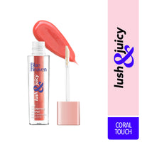 Blue Heaven Lush & Juicy Lip Plumping Wand Natural Finish, Coral Touch, 4.2ml