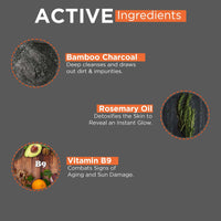 Beardhood Activated Charcoal Peel Off Mask,100g | Deep Cleansing | Blackhead Removal | Dead Skin Removal | Sulphate and Paraben Free