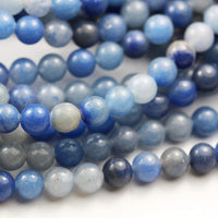 Crystal Beads for Making Jewelry Energy Healing Crystals Jewelry Chakra Crystal Jewerly Beading Supplies Blue Aventurine 6mm 15.5inch About 58-60 Beads