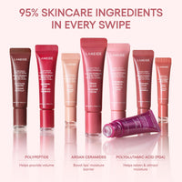 Laneige Glaze Craze Tinted Lip Serum | Plumping, Nourishing Hydration with Polypeptide and Ceramides | Lip Balm for Dry & Chapped Lips |Ultra Glamorous Shiny Lips | Blueberry Jelly (Vibrant Plum)-12g