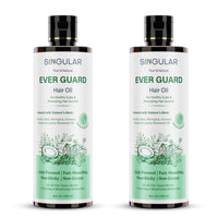 Singular Ever Guard Hair Oil for Healthy Scalp & Promoting Hair Growth | Pure & Natural Cold Pressed Oil Infused with Nature's Best Almond, Amla, Bhringraj, Coconut, Fenugreek, Jojoba, Rosemary Oil with Vitamin E | Ideal for Protecting & Maintaining of He