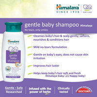 Himalaya Baby Shampoo (400 Ml) & Himalaya Extra Moisturizing Baby Soap (75G, Free)