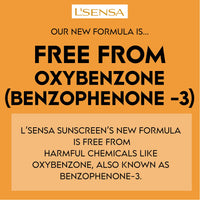 L'SENSA Sunscreen SPF 50 for Oily Skin, Anti-Tan, Waterproof Sun cream, 1% Hyaluronic Aqua Gel, Free from Oxybenzone, For Oily, Combination & Ace Prone Skin, Make-Up Friendly For Women & Men, 50Gram